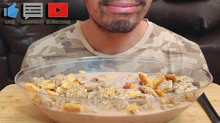 BREAKFAST WHEAT CEREAL ASMR CRUNCH WITH CHOCOLATE MILK  MUKBANG EATING SHOW [upl. by Ferde]