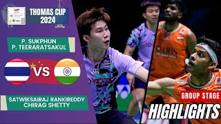 SukphunTeeraratsakul THA vs RankireddyShetty IND  Group Stage  Thomas Cup 2024 [upl. by Acisseg]