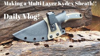 Making A Sheath  Multi Layered Kydex Sheath  Horizontal Carry [upl. by Pohsib]