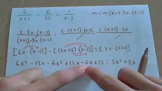 Ecuaciones de fracciones algebraicas [upl. by Sivahc]