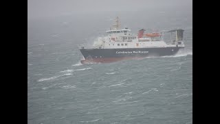 Calmac ferry in Stormy Sea [upl. by Cory]