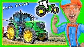 Blippi with Tractors for Toddlers  Educational Videos for Toddlers with Nursery Rhymes [upl. by Mobley]