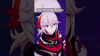 Genshin Impact Normal Kazuha Vs Lore Accurate Kazuha genshinimpact [upl. by Osnerol]