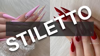 STILETTO NAILS 😱 Acrylic Nails Tutorial 💅 Nail Art Designs Compilation [upl. by Eelinnej]