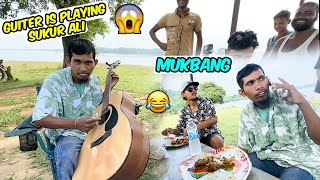 Guiter is Playing Sukur Ali n Eating Mukbang together 🍑🤗 inglishmaker [upl. by Aihsaei835]