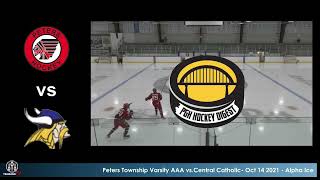 oct 14 2021 peters township varsity aaa vs central catholic 1080p [upl. by Eleinad714]