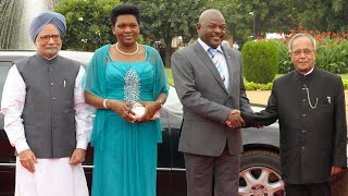 Ceremonial welcome of President Pierre Nkurunziza of the Republic of Burundi at Rashtrapati Bhavan [upl. by Analak]