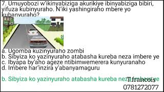 amategeko yumuhanda ibibazo nibisubizo 20243108HONESTDRIVINGSCHOOL [upl. by Arted477]