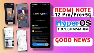 Redmi Note 12 Pro 5G Hyperos  Android 14 Update Info  Redmi Note 12 ProPro HyperOS [upl. by Tik]