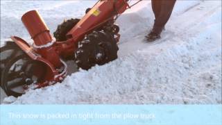 Video 12 Gravely Tractor Demonstration Series 1966 LI MA115 Deluxe Snowblower [upl. by Harlie771]