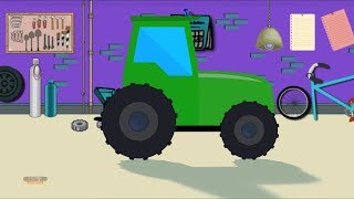 Traktor Autogarage  landwirtschaftliche Fahrzeuge für Kinder  Tractor Car Garage  Kids Tv Channel [upl. by Nilpik10]