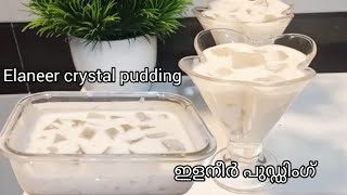 ELANEER PUDDINGCRYSTAL PUDDINGTENDER COCONUT PUDDING RECIPE IN MALAYALAmഇളനീർ പുഡ്ഡിംഗ് [upl. by Naired]