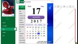 Calendar Control Date Picker Alternatif untuk Microsoft Excel 2007 2010 2013 2016 [upl. by Platas522]