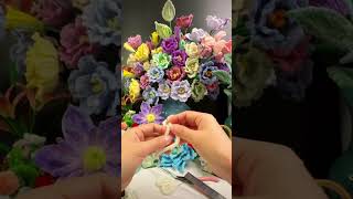 Handmade diy pipe cleaner flowerhandmade handmadegifts flowers handmadecrafts decoration diy [upl. by Nosoj]