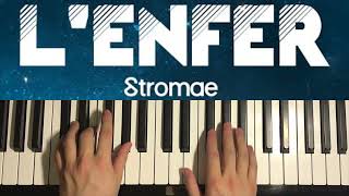 Stromae  L’enfer Piano Tutorial Lesson [upl. by Hearsh]