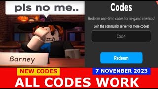 ALL CODES WORK 🎃EVENT The Presentation Experience ROBLOX  NEW CODES  NOVEMBER 7 2023 [upl. by Eytak]