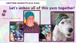 Another amazing marketplace yarn haul with heyheymelissacrochets [upl. by Inama213]