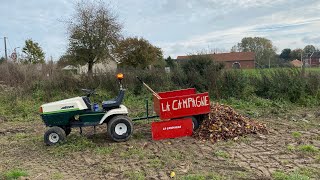 Ramassage de feuilles et de patates plus Petite galère avec le quad ￼ [upl. by Yantruoc]