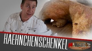 Saftige Hähnchenschenkel im Backofen  Mahlzeit [upl. by Naaman]