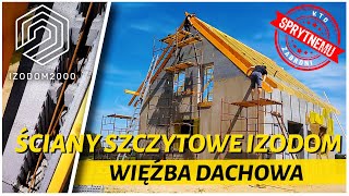 odc 3 dom pasywny budowany przez inwestora ściany szczytowe izodom więźba dachowa [upl. by Rostand]