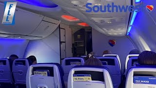 Trip Report Southwest Airlines Boeing 737 MAX 8 HEART Interior with Power Ports [upl. by Akkeber]