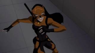 Young Justice Sportsmaster vs Black Manta amp Tigress [upl. by Mycah]