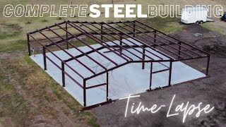 Heres How To Build A 40x60 Steel Building In 6 minutes [upl. by Lemon]