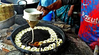 How To Make Bengali Sweet Jilabi  Bangladeshi Street Food [upl. by Airretnahs]