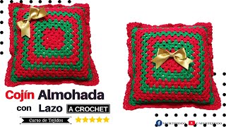 ✨ Cojín Almohada Navideño a Crochet ✅Tejidos de Navidad a Crochet Fáciles [upl. by Maegan699]