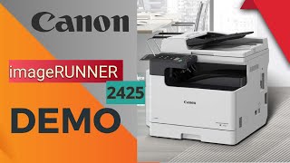 Canon iR 2425 Copier  DEMO  imageRUNNER 2425 A3 Laser Multifunction [upl. by Macmillan719]