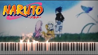 Naruto Ending 1  Wind by Akeboshi Piano Tutorial  Sheet Music [upl. by Atisusej707]