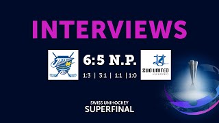 Interview Superfinal 2024 KlotenDietlikon Jets vs Zug United [upl. by Demmer451]