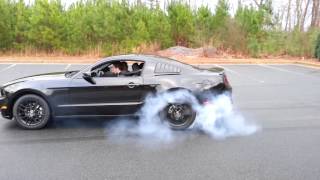 Best 2014 V6 Mustang burnout ever [upl. by Killoran550]