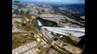 Aterrizaje de avion completo en Guatemala HD  Full Airplane Landig 757 Guatemala City Airport [upl. by Bocyaj]