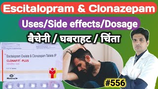 Escitalopram oxalate and clonazepam tablets ip  Nexito Forte in hindi  Nexito plus 5mg [upl. by Norre276]