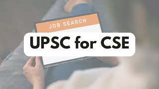 UPSC for CSE [upl. by Htederem]