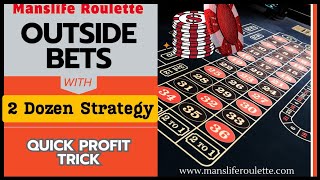 Roulette Win Trick  2 Dozen Bets Progression [upl. by Skantze]