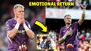 Aaron Ramsdale Emotional Return to Arsenals Emirates Stadium [upl. by Concepcion561]