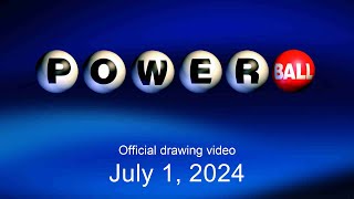 Powerball drawing for July 1 2024 [upl. by Andre]