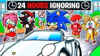 SONIC IGNORES EVERYONE For 24 Hours In Roblox DRIVING EMPIRE [upl. by Assetal132]