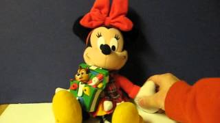 Sale Item Demo  Plush Musical Holiday Friend Minnie Mouse [upl. by Noskcaj]