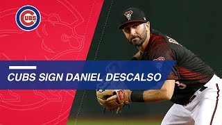 Daniel Descalso signs twoyear deal with Cubs [upl. by Enovad]