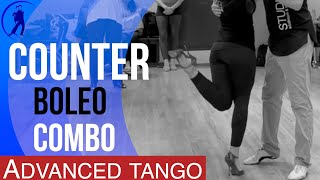 Counter Boleos combination Advanced argentine tango class [upl. by Haden]