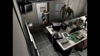 Jill engages zombies in close combat  inside the Sales Office Resident Evil 3 Nemesis [upl. by Bili]