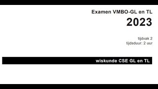 Wiskunde Examen Vmbo GLTL 2023 Tijdvak 2 Opg 05 tm 11 [upl. by Ardnikal]