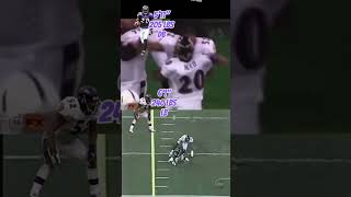 RAY LEWIS VS ED REED GOAT BLOCK nflhistory [upl. by Latreshia]