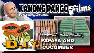 DIY SOAP MAKING  PAPAYA AND CUCUMBER with Kojic and Vitamin E [upl. by Mcallister]