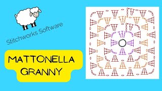 Tutorial  Come creare una mattonella Granny Square digitale con Crochet Charts [upl. by Nosnaj]