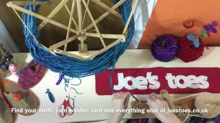 How to use KnitPro Swift and Yarn Winder by Joe’s Toes [upl. by Ybreh]