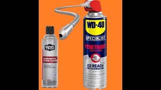 Quick Tip WD40 Straw on to Carburetor Cleaner Can [upl. by Lerner]